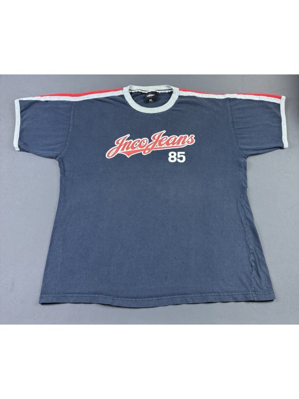 Rare Vintage Y2K Jnco Jeans 2XL Streetwear Hype Designer Sun Fade Shirt Art Logo